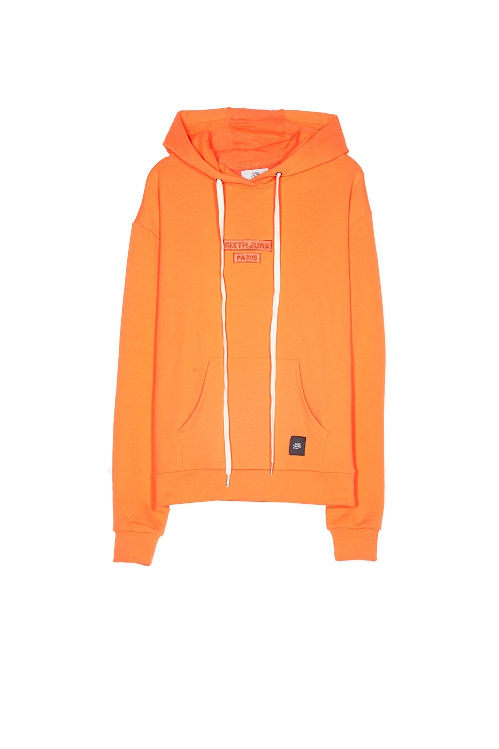 Sixth June - Sweat capuche logo brodé orange