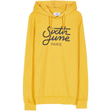 Sixth June - Sweat capuche grand logo jaune