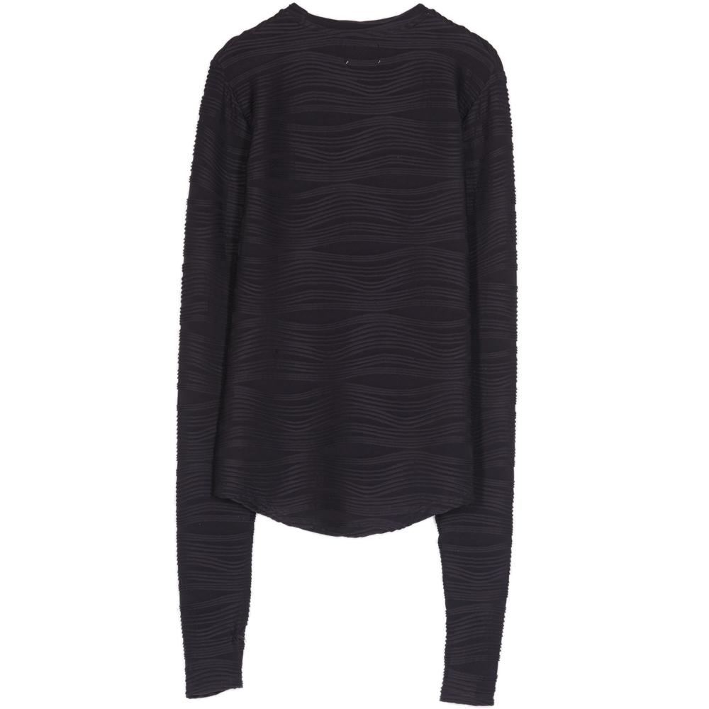 Waves Relief T-Shirt Black