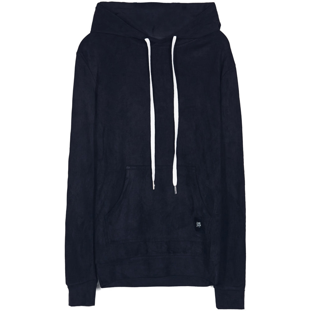 Sixth June - Sweat capuche suédine bandes texte noir