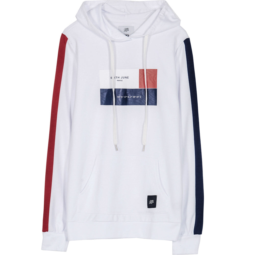 Sixth June - Sweat America blanc bleu rouge
