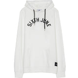 Sixth June - Sweatshirt capuche logo université blanc