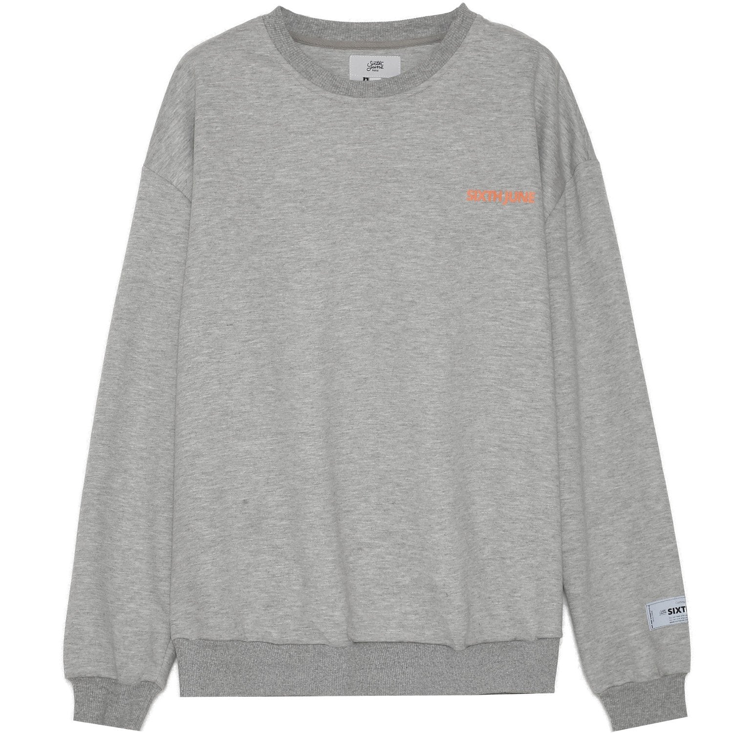 Sixth June - Sweat réfléchissant patch logo Gris