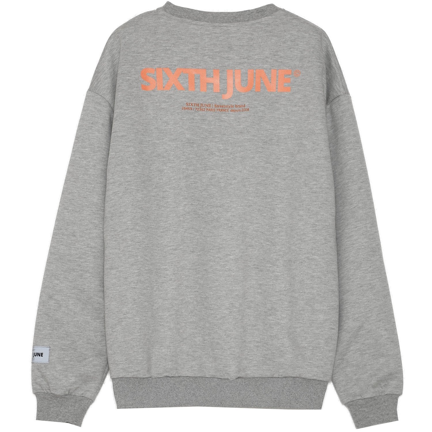 Sixth June - Sweat réfléchissant patch logo Gris
