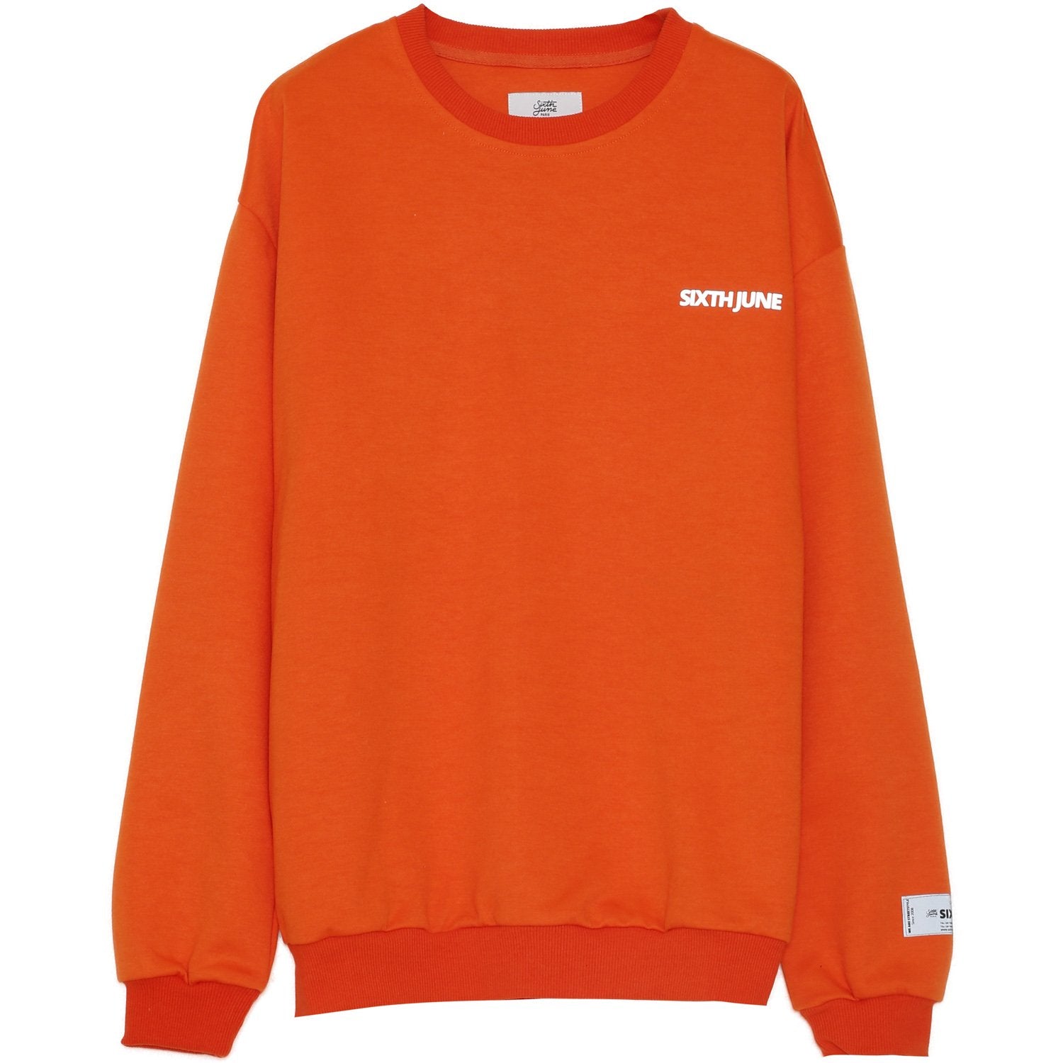 Sixth June - Sweat réfléchissant patch logo orange