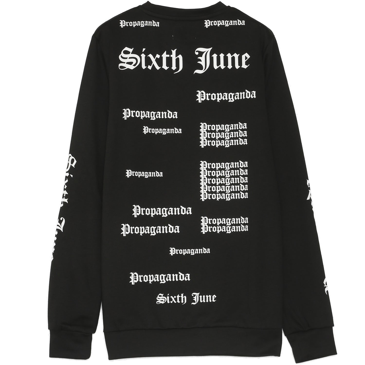 Sixth June - Sweat imprimé propaganda gothic noir