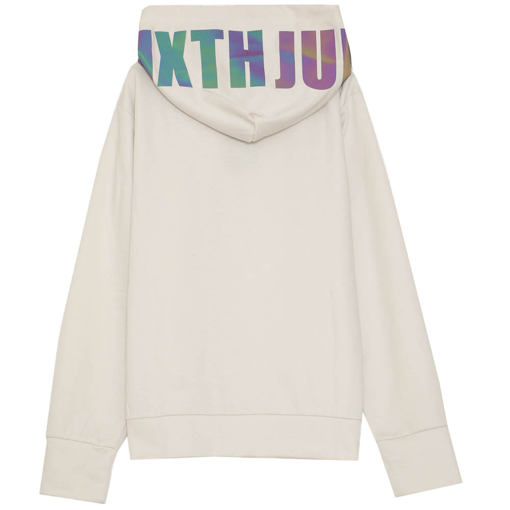 Sixth June - Sweat imprimé pétrole réfléchissant beige