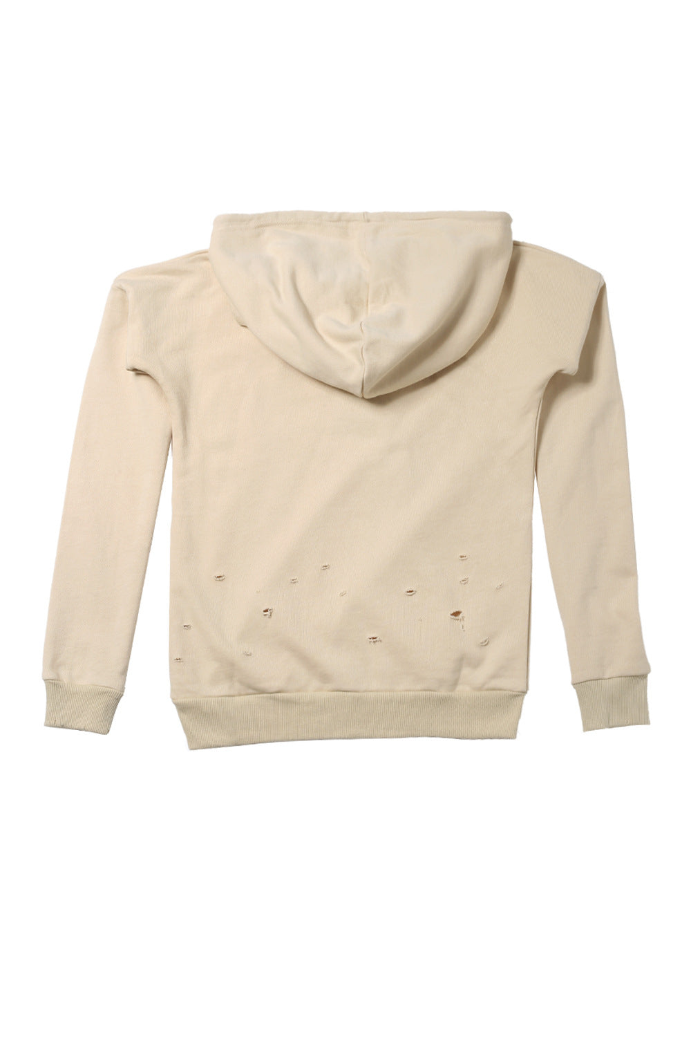 Sixth June - Sweat-shirt Parisiennes destroy beige W2367CS