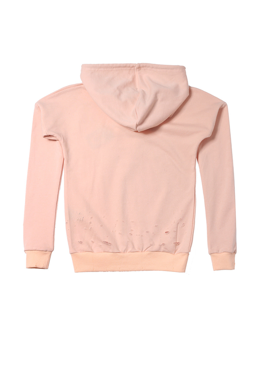 Sixth June - Sweat-shirt Parisiennes destroy rose W2367CS