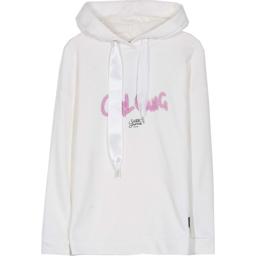 Sixth June - Sweat girl gang ruban blanc