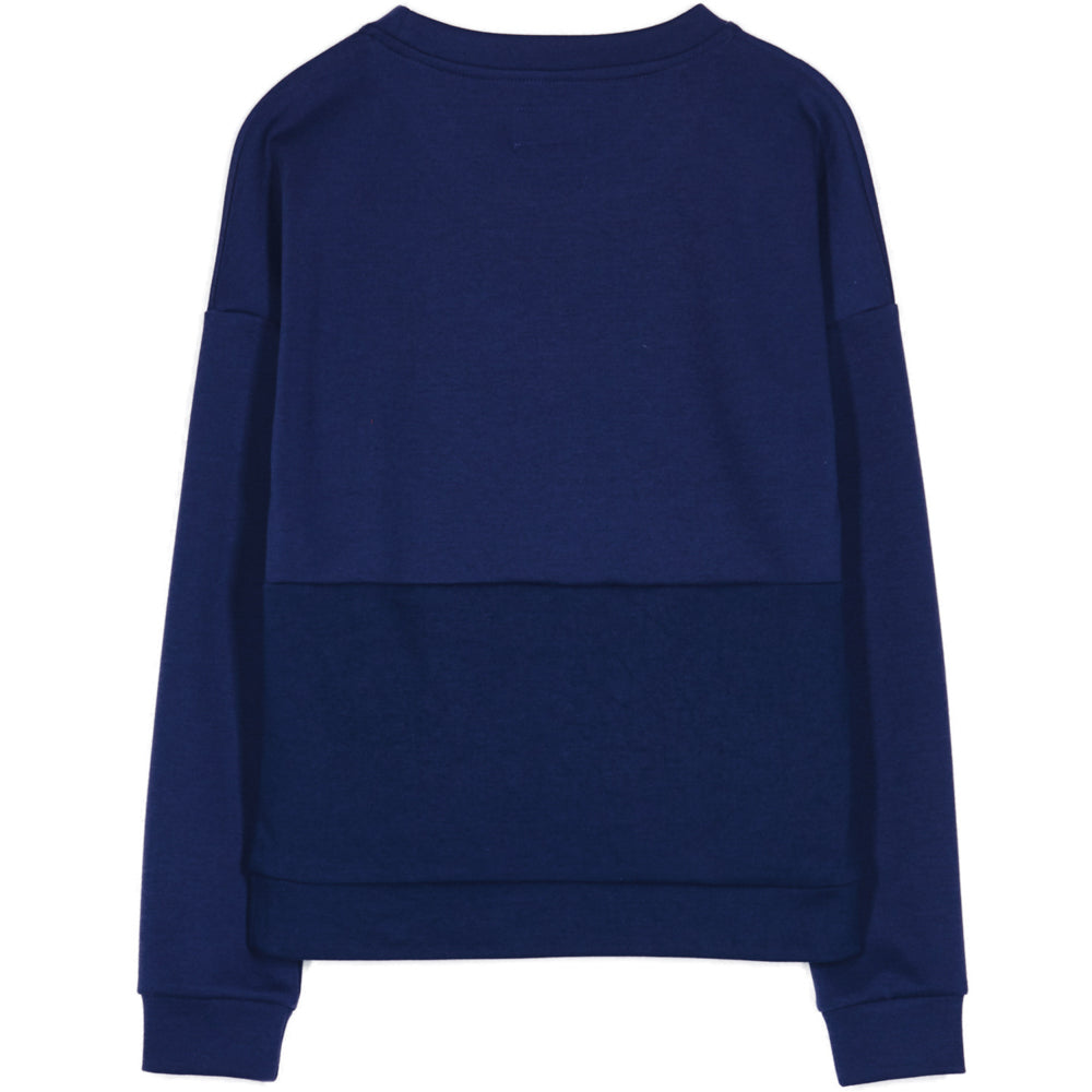 Sixth June - Sweat bicolore bande V bleu