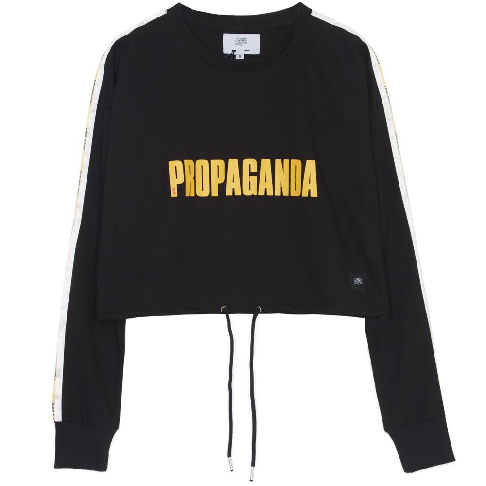 propaganda crop sweashirt