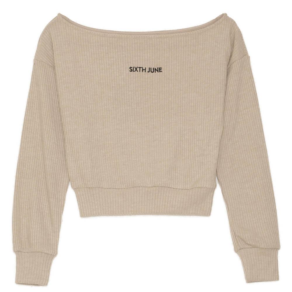 Sixth June - Top court maille beige