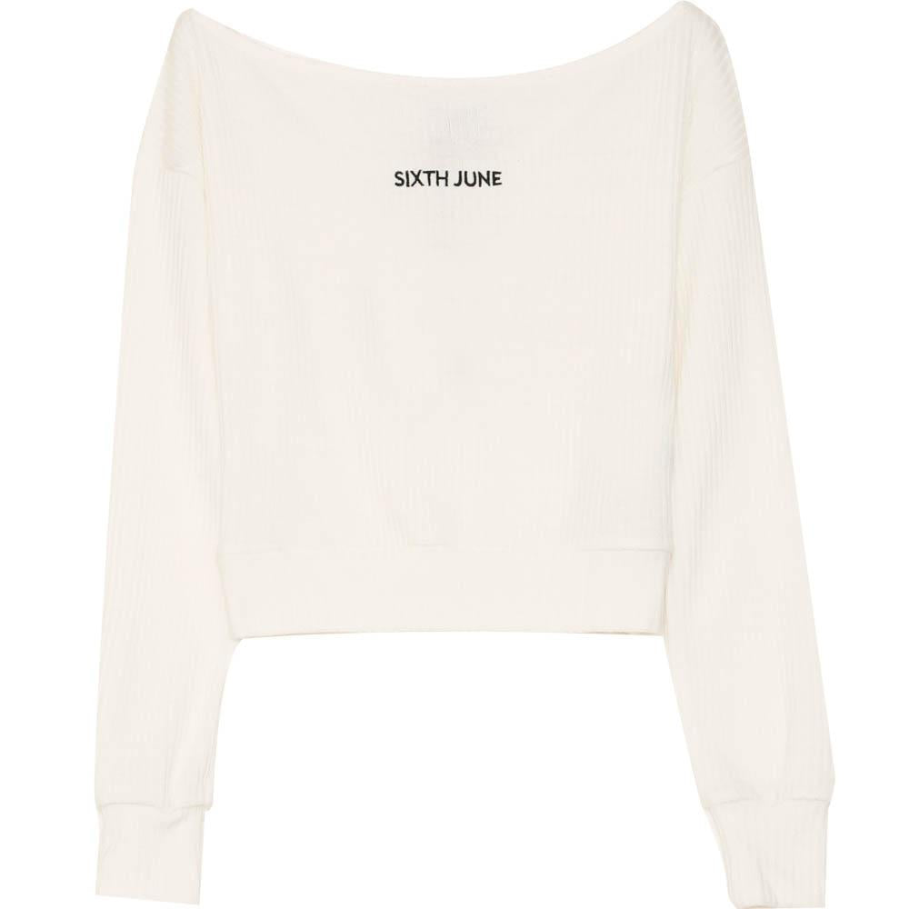 Sixth June - Top court maille blanc