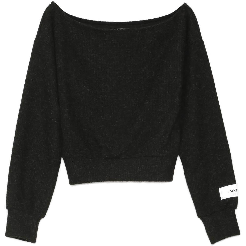 PATCH logo cropped sweatshirt