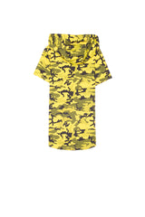 Sixth June - T-shirt camouflage capuche zips jaune