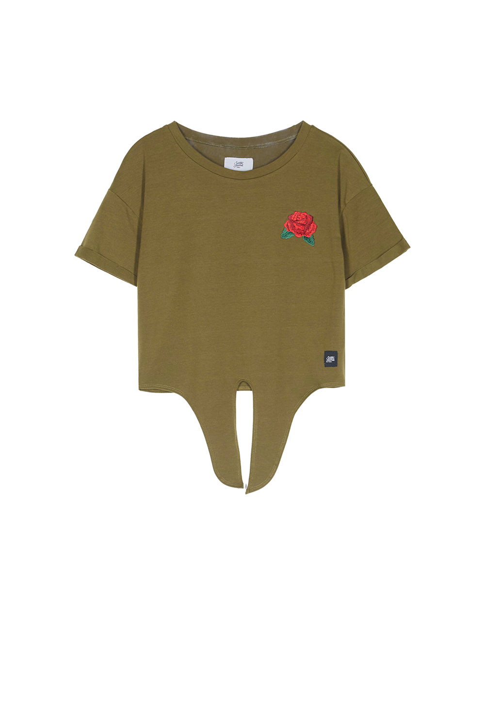 Sixth June - T-shirt patch poitrine à nouer kaki