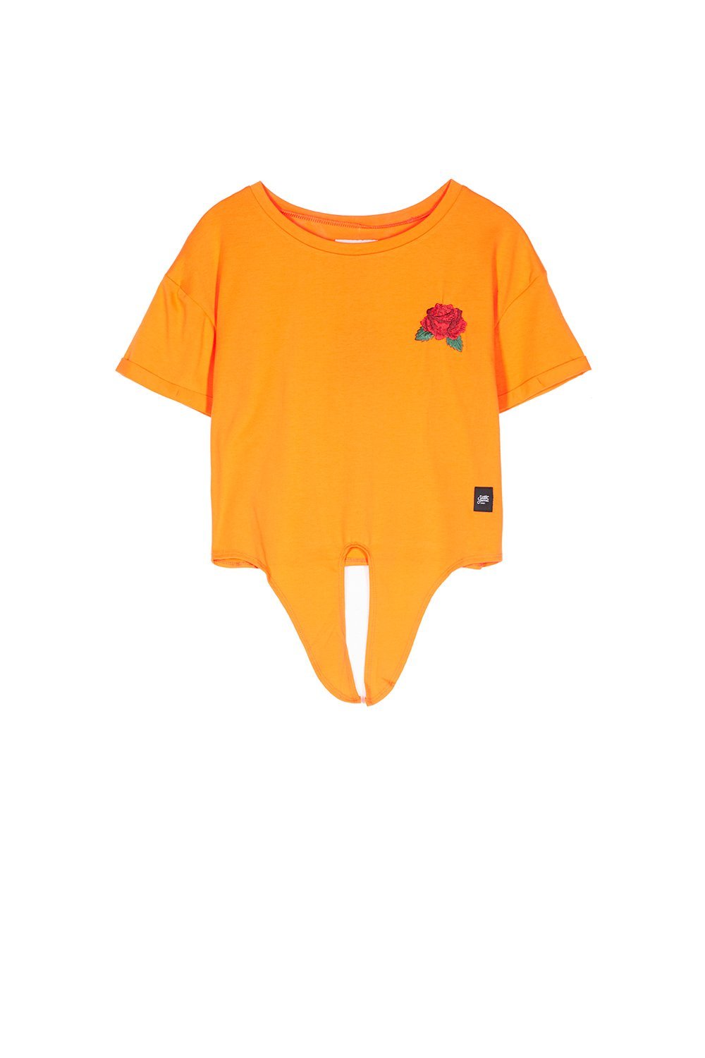 Sixth June - T-shirt patch poitrine à nouer orange