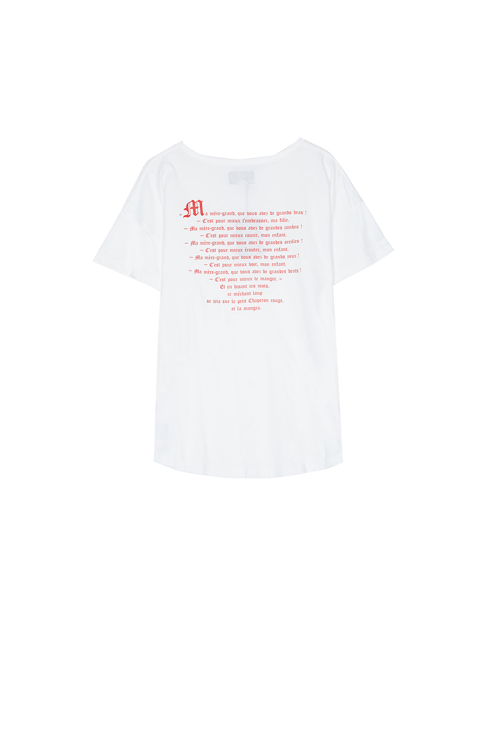 Sixth June - T-shirt chaperon rouge blanc