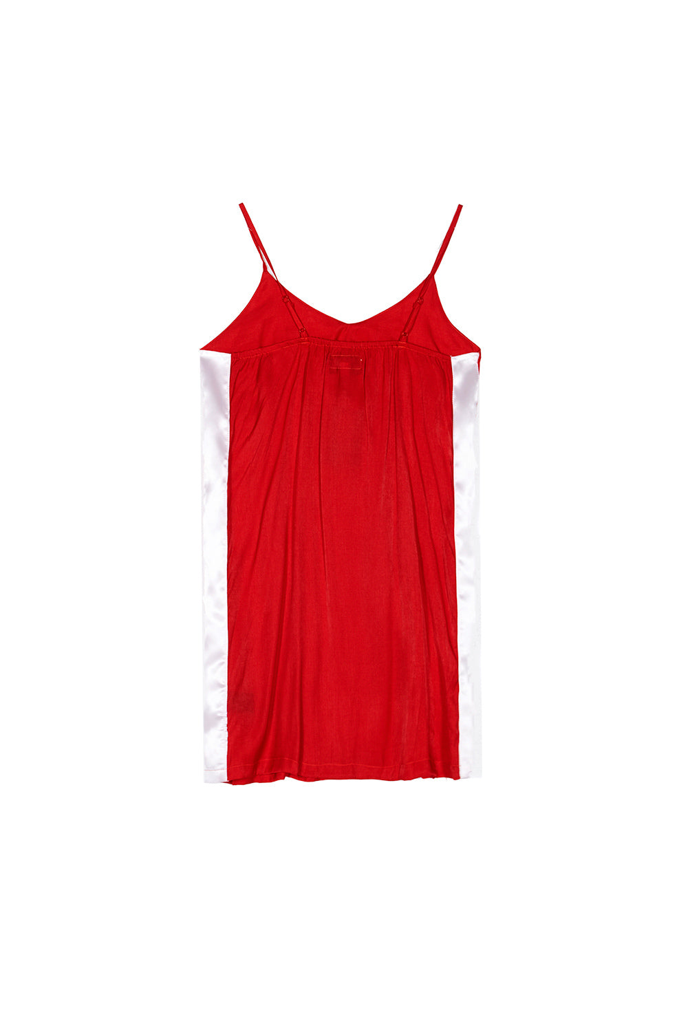 Sixth June - Robe bandes satin rouge