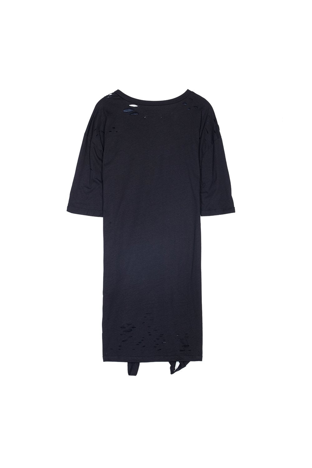 Robe t-shirt destroy logo noir