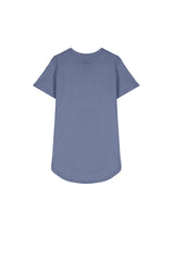 Sixth June - T-shirt bas arrondi bleu foncé