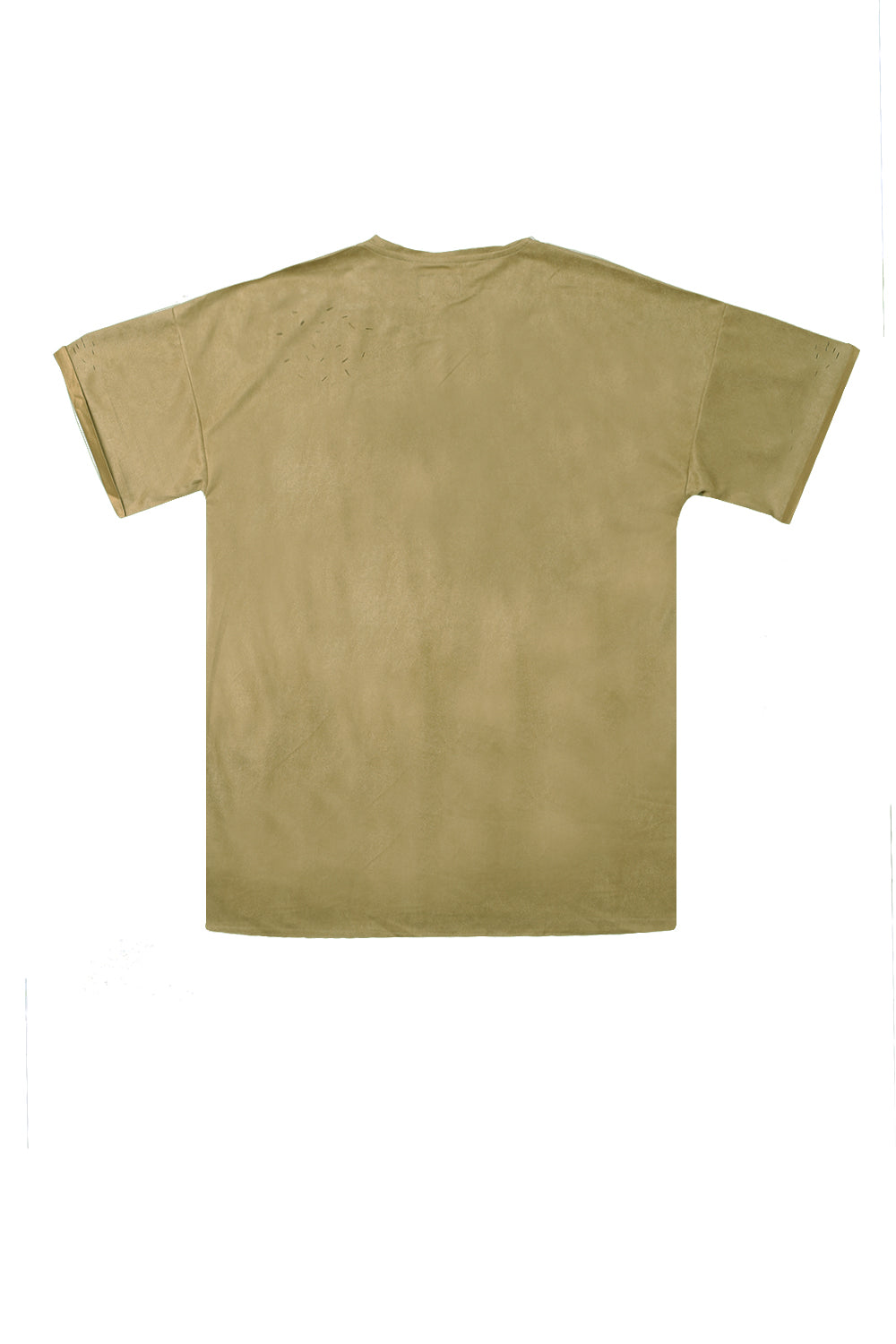 Sixth June - T-shirt suédé destroy beige M2436VTS
