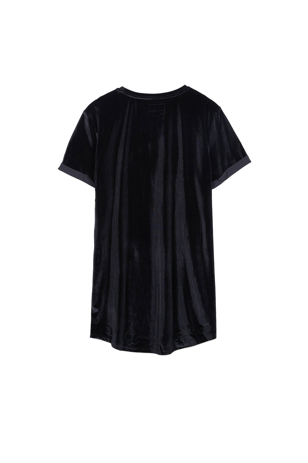 Sixth June - T-shirt tissu velours long noir