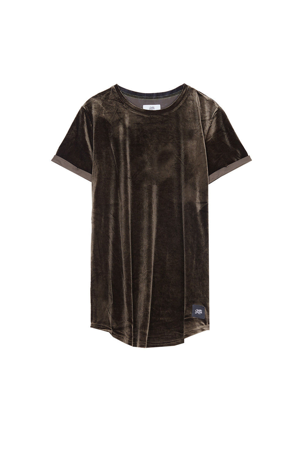 Sixth June - T-shirt tissu velours long kaki