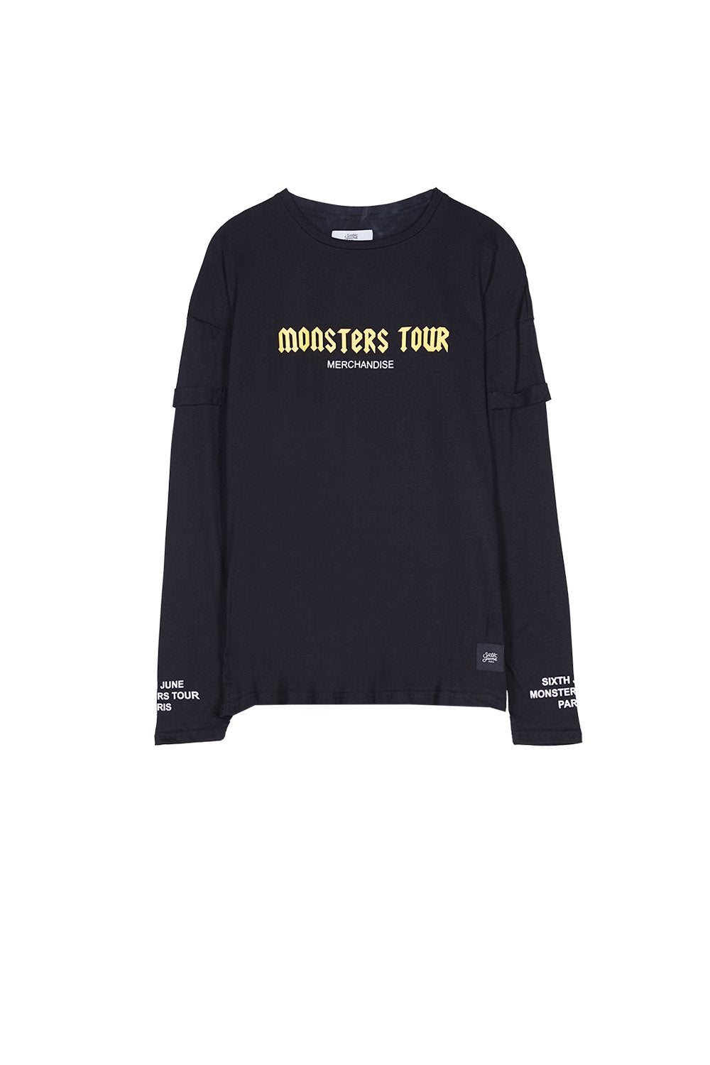 Monsters Tour T-Shirt Long Sleeves Black