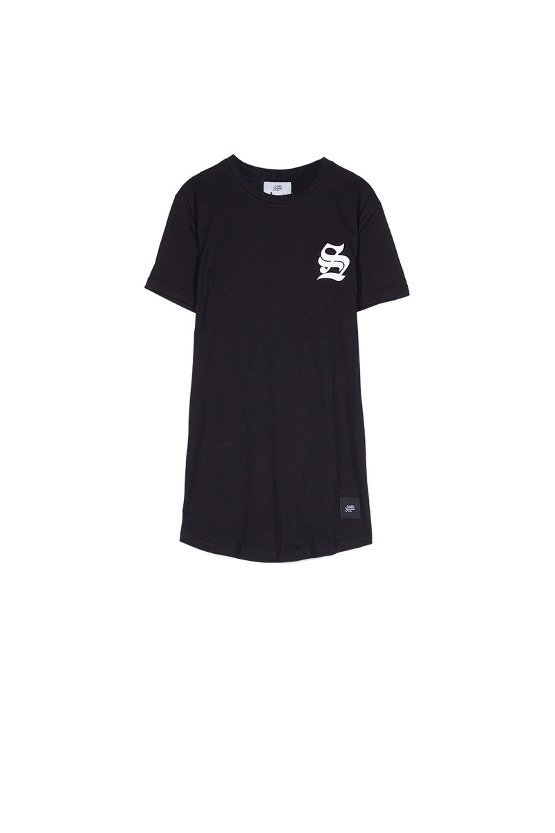 Sixth June - T-shirt moulant logo gothique noir