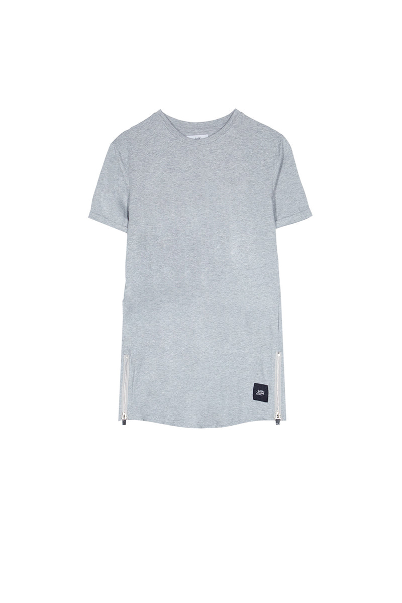 Sixth June - T-shirt zips côtés gris clair