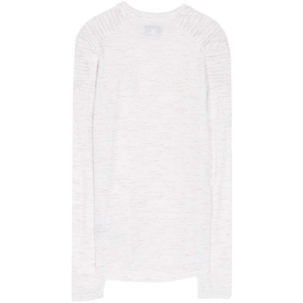 Sixth June - T-shirt chiné biker manches longues beige