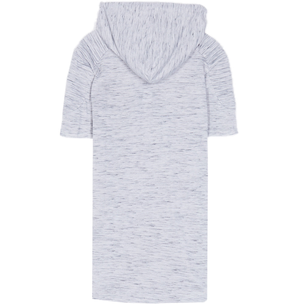 Sixth June - T-shirt chiné biker capuche gris