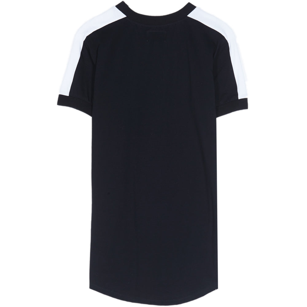 Sixth June - T-shirt logo bandes noir blanc