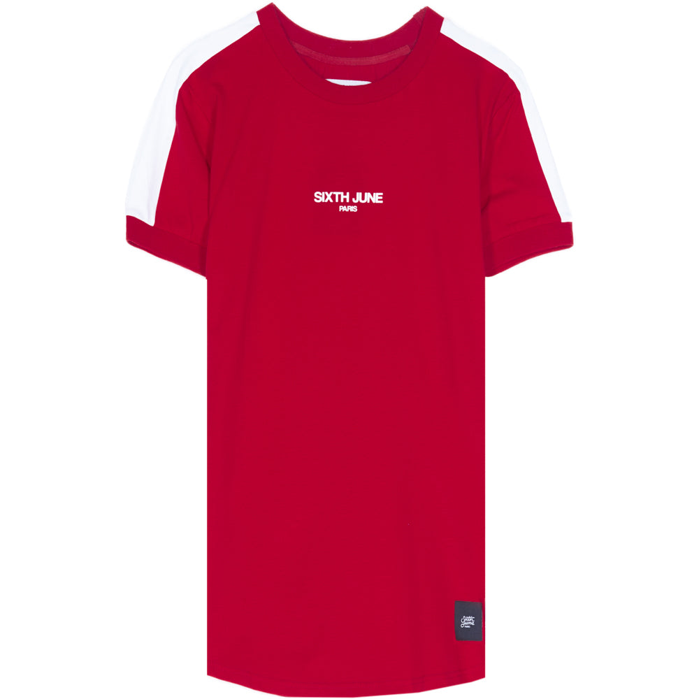 Sixth June - T-shirt logo bandes rouge