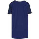 Sixth June - T-shirt bi-matière bande V bleu
