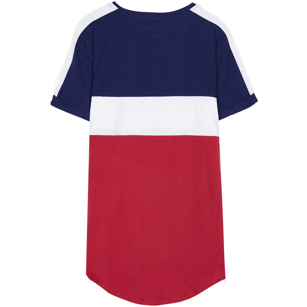 Sixth June - T-shirt tricolore texte bleu rouge blanc