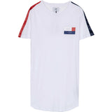 Sixth June - T-shirt America bandes blanc