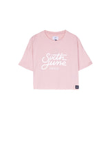 Sixth June - T-shirt large logo rose