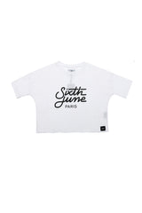 Sixth June - T-shirt large logo Sport blanc W2403KTS