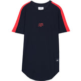 Sixth June - T-shirt bandes matelassées noir rouge