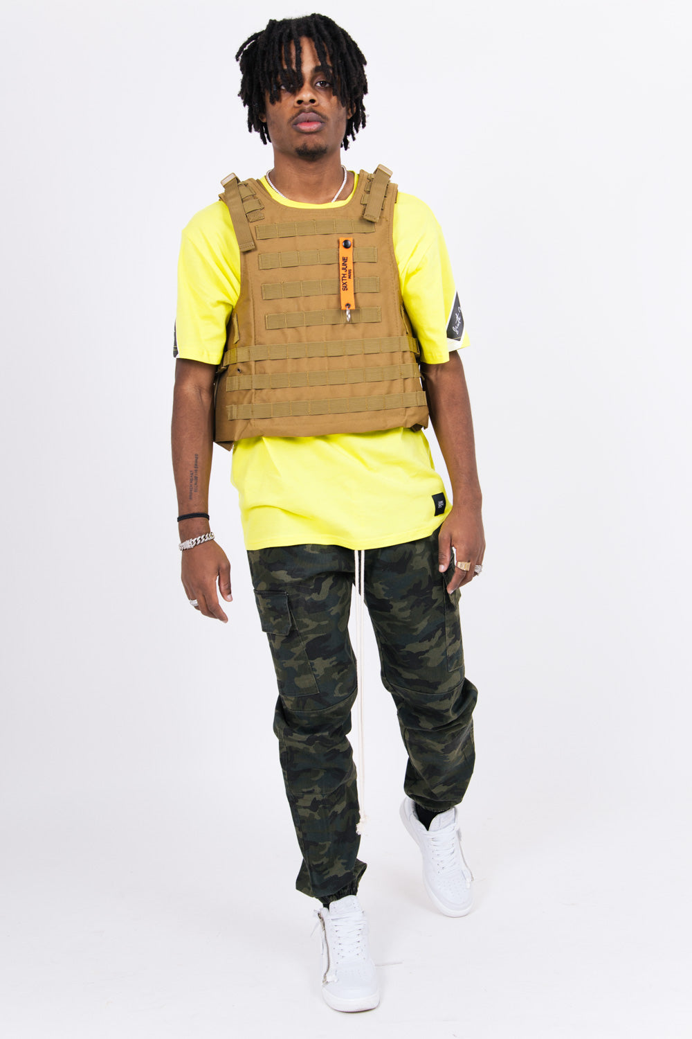 Sixth June - Veste tactique toile clip kaki