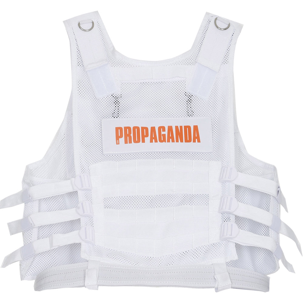 Sixth June - Gilet tactique poches Propaganda blanc