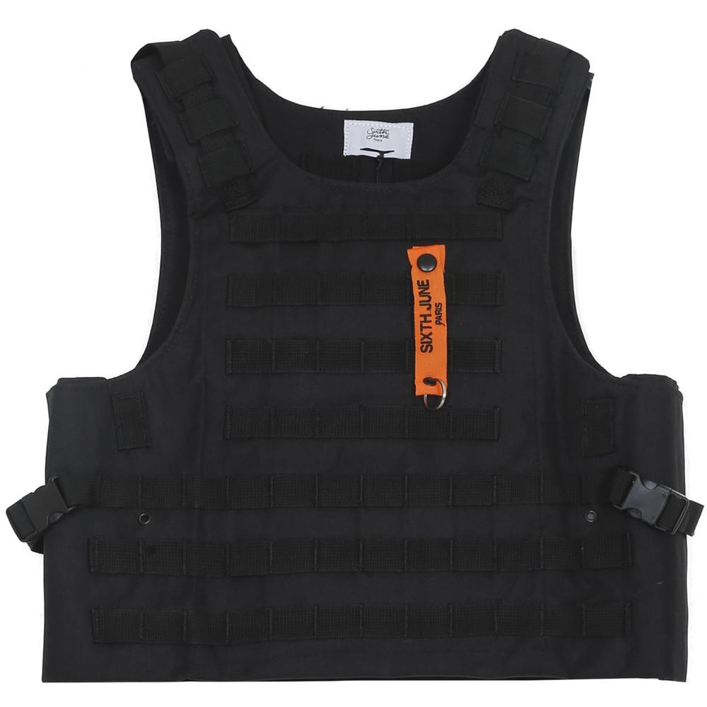 Sixth June - Veste tactique toile clip noir