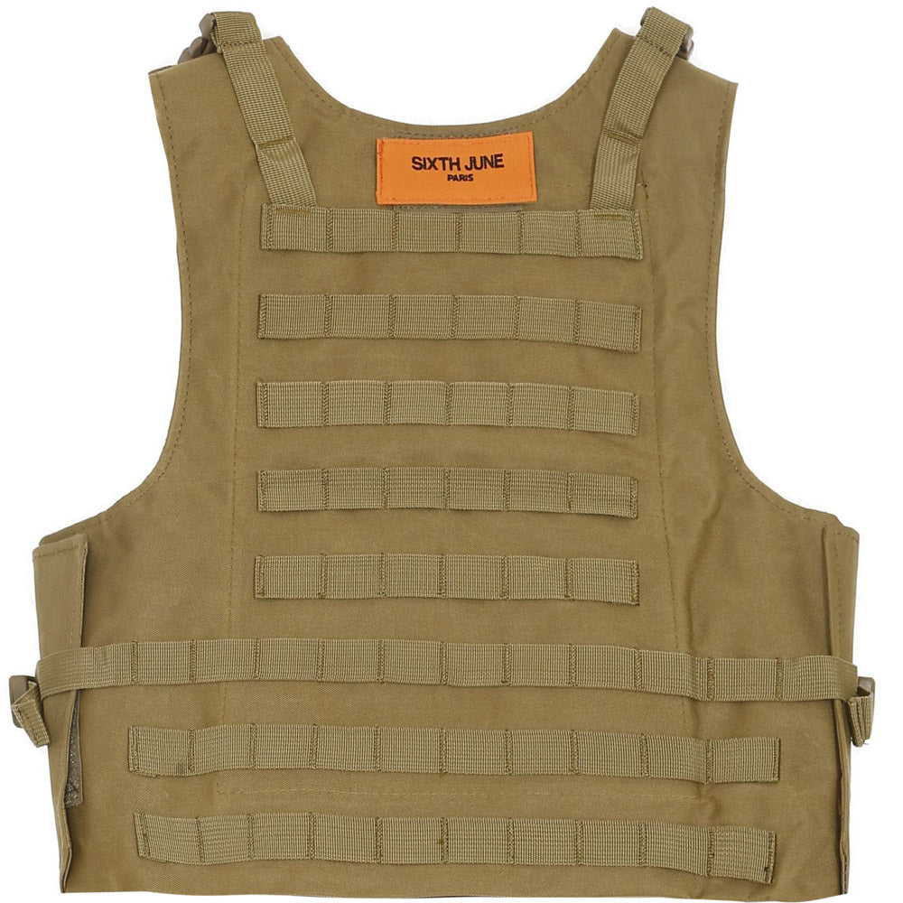 Sixth June - Veste tactique toile clip kaki