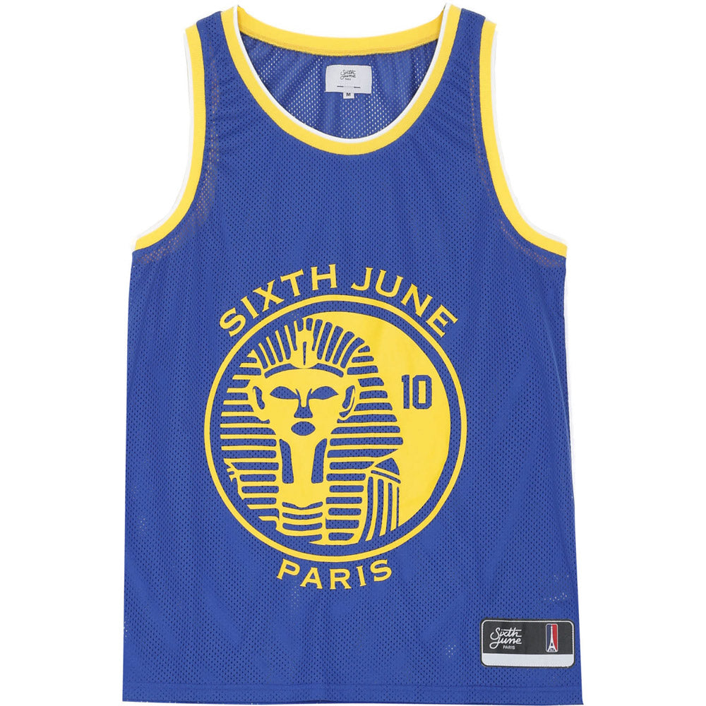 Sixth June - Maillot basket Pharaoh 10 bleu