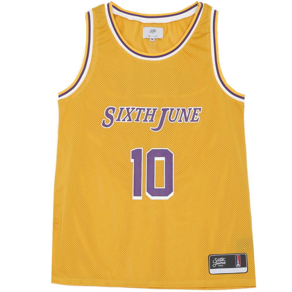 Sixth June - Maillot basket Gohan 10 jaune