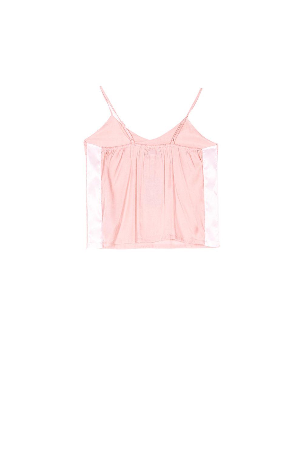 Satin Stripes Tank Pink