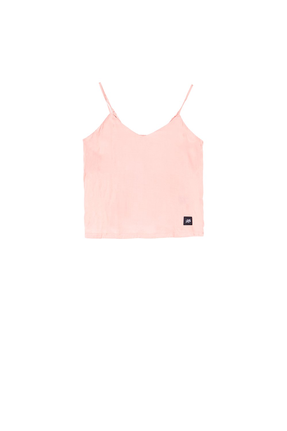 Satin Stripes Tank Pink